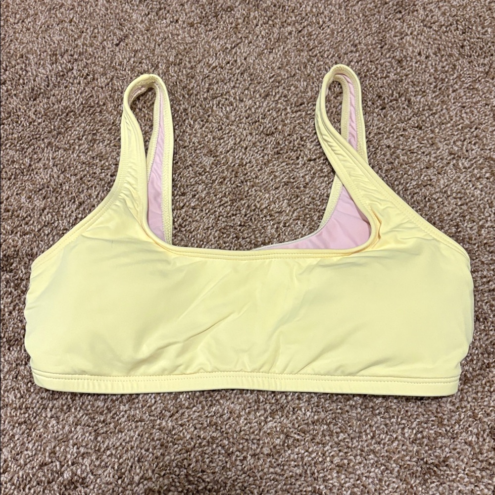 Salero yellow swim bikini top